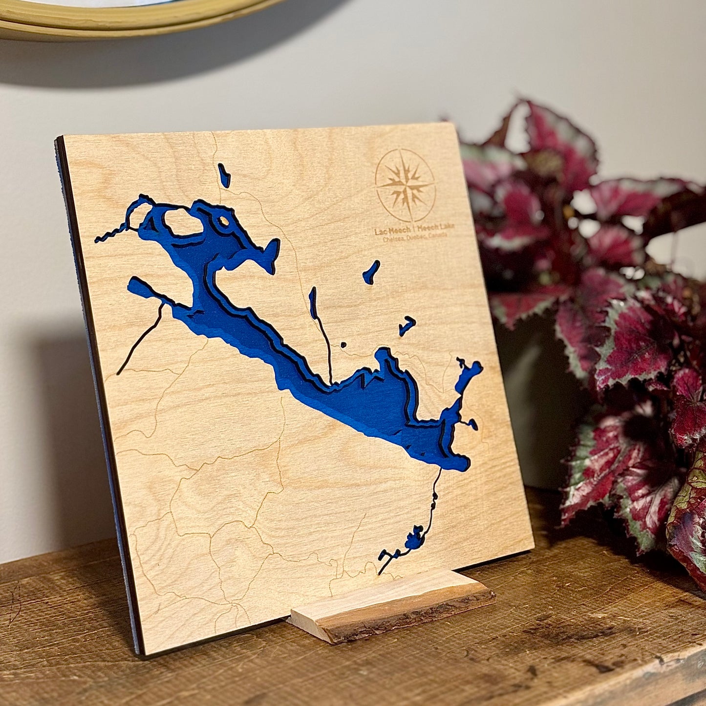 Lac Meech - Map en bois