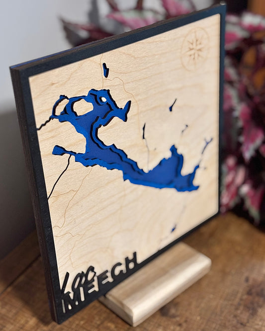 Lac Meech - Map en bois