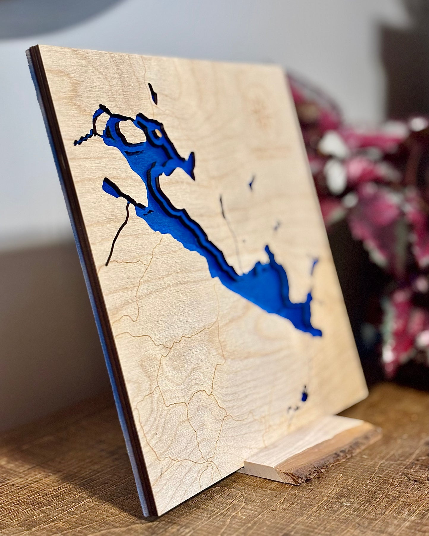 Lac Meech - Map en bois